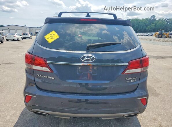 KM8SRDHF7HU178132 2017 HYUNDAI SANTA Черный Вид салона спереди