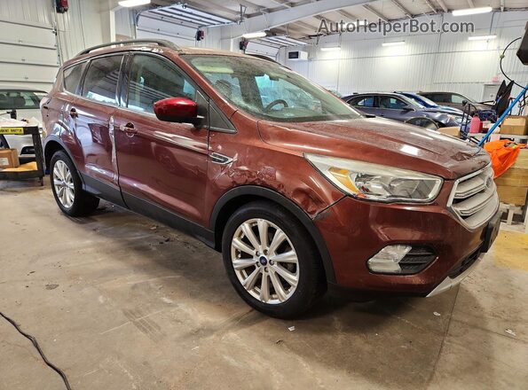 1FMCU0GD3JUA91765 2018 FORD ESCAPE Бордовый Вид спереди