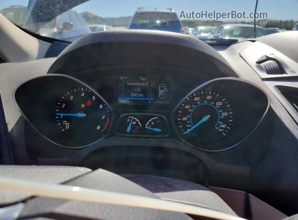 1FMCU0G90GUA30118 2016 FORD ESCAPE Gray Instrument cluster view