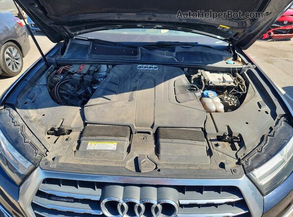 WA1LAAF77HD033158 2017 AUDI Q7 Blue Շարժիչի բաժամունքի տեսք