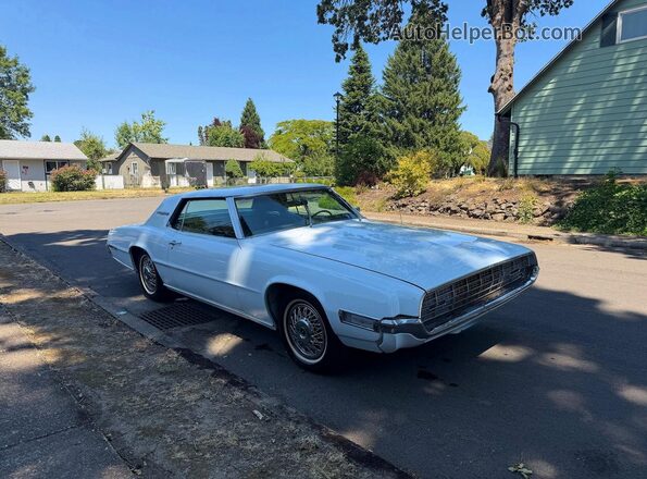 8J83N107886 1968 FORD THUNDERBIRD White Rear left
