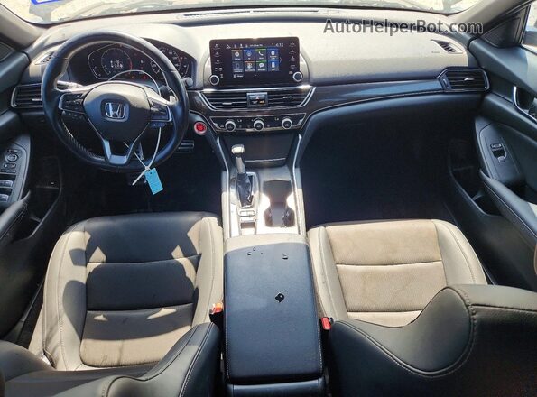 1HGCV1F34NA080279 2022 HONDA ACCORD Black ხელსაწყოთა პანელის ხედი