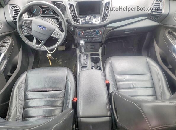 1FMCU9J93HUE87066 2017 FORD ESCAPE Black Widok zestawu wskaźników