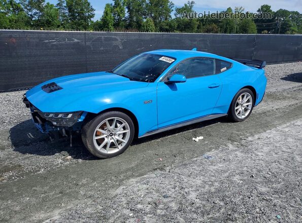 1FA6P8CF0R5417564 2024 FORD MUSTANG Blue Հետևի ձախ
