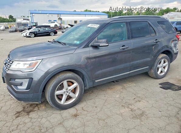 1FM5K8DH5HGD46963 2017 FORD EXPLORER Gray Rear left
