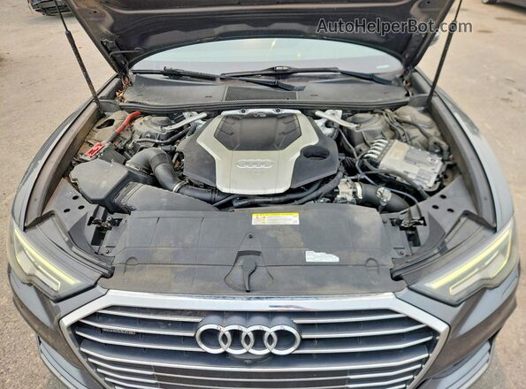 WAUL2AF29KN021955 2019 AUDI A6 Black ძრავის განყოფილების ხედი