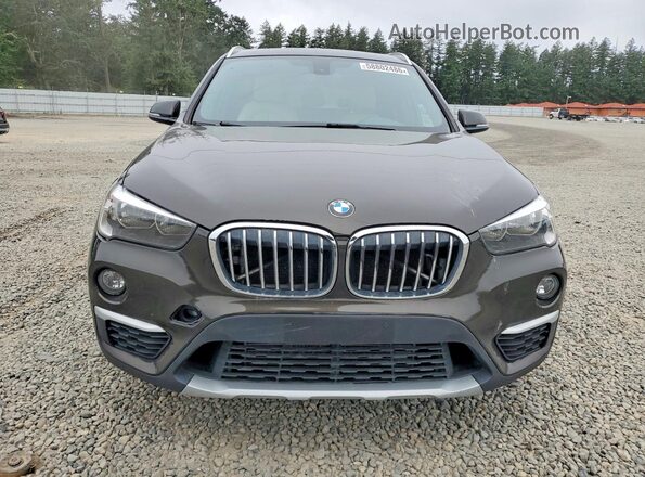 WBXHU7C33J3H43750 2018 BMW X1 Brown უკანა ხედი