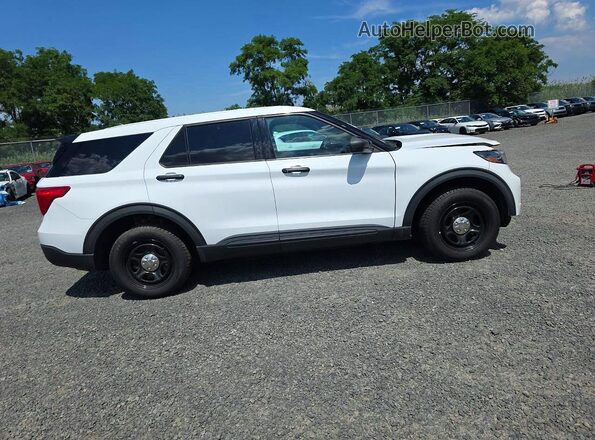 1FM5K8AB9NGA27397 2022 FORD EXPLORER White VIN კოდის სტიკერის ხედი