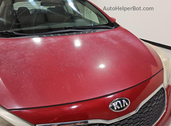 KNAFK4A64G5562377 2016 KIA FORTE Red 