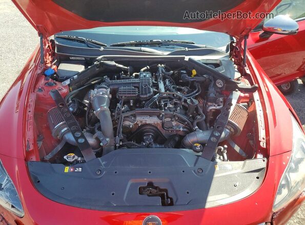 KNAE35LC6K6063939 2019 KIA STINGER Red Vista del compartimento del motor