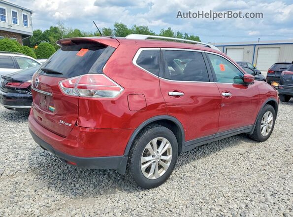 5N1AT2MV6GC814395 2016 NISSAN ROGUE Red წინა მარჯვენა