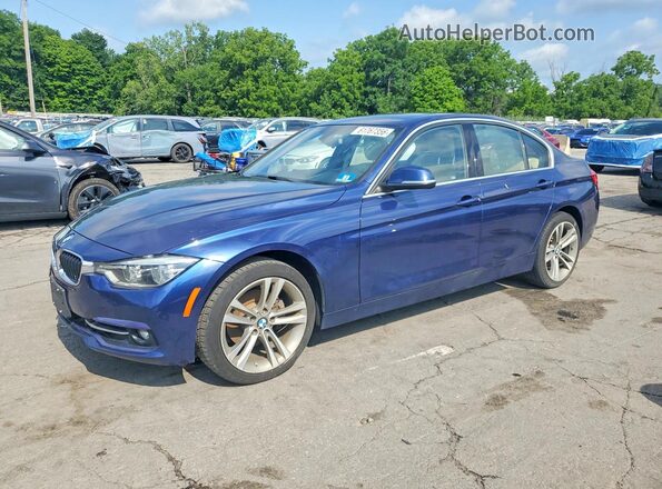 WBA8D9C58JEM32467 2018 BMW 3 SERIES Синий Задняя левая четверть