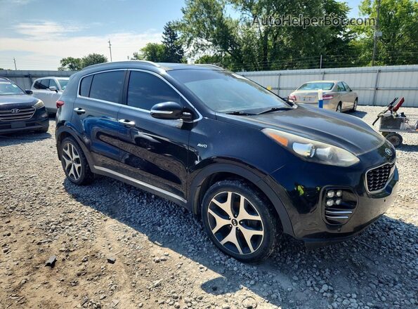 KNDPRCA66H7253836 2017 KIA SPORTAGE Black Вид спереду