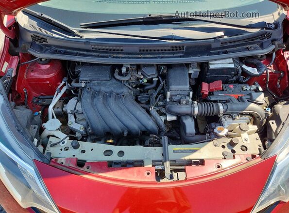 3N1CE2CP4HL365995 2017 NISSAN VERSA Red Vista del compartimento del motor