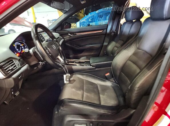 1HGCV1F33JA248262 2018 HONDA ACCORD Red წინა პანელის ხედი