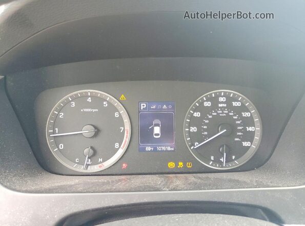 5NPE24AF8GH353044 2016 HYUNDAI SONATA Белый Вид задних сидений