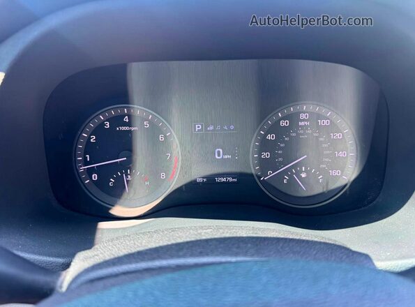 KM8J3CA44JU698147 2018 HYUNDAI TUCSON Black Вид панелі приладів
