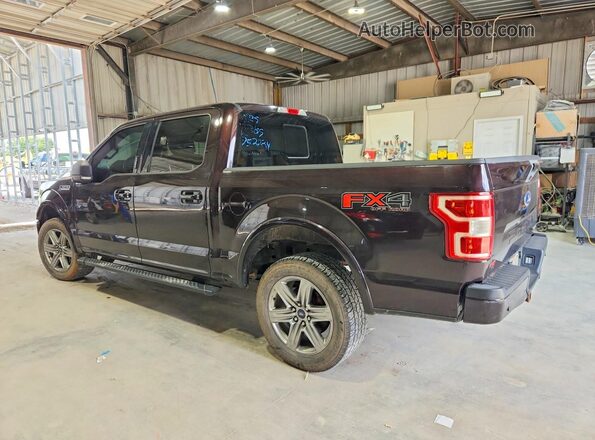 1FTEW1EG7JKD52224 2018 FORD F150 Maroon Задня права чверть