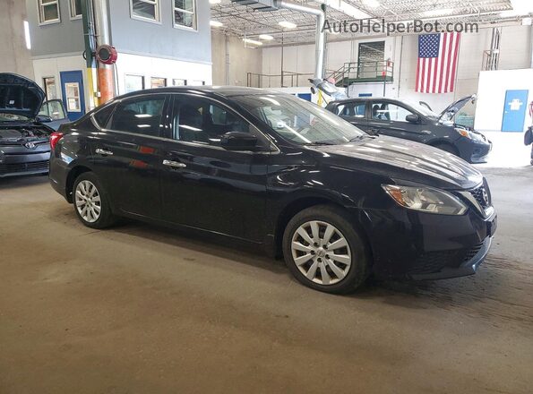 3N1AB7APXJY340205 2018 NISSAN SENTRA Black Front view