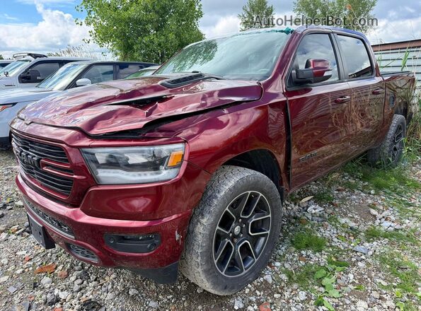 1C6SRFLT0LN205050 2020 RAM 1500 Burgundy Tył prawy