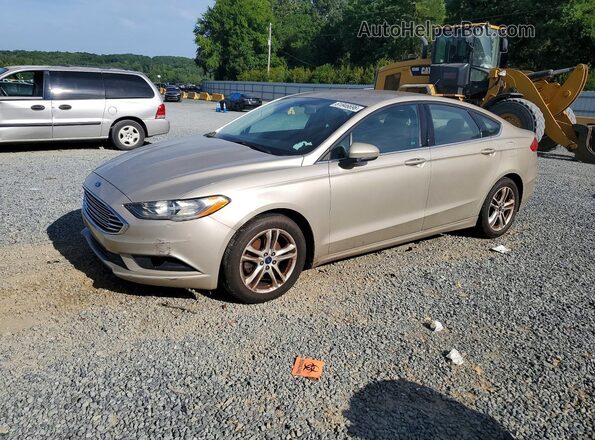 3FA6P0HD6JR185806 2018 FORD FUSION Gold Tył lewy