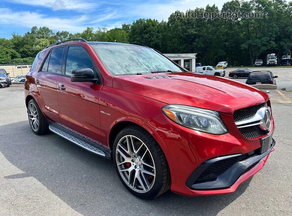 4JGDA7FB9JA997619 2018 MERCEDES-BENZ GLE Red წინა ხედი