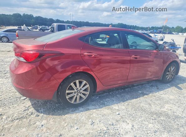 5NPDH4AE8GH785828 2016 HYUNDAI ELANTRA Red Przód prawy