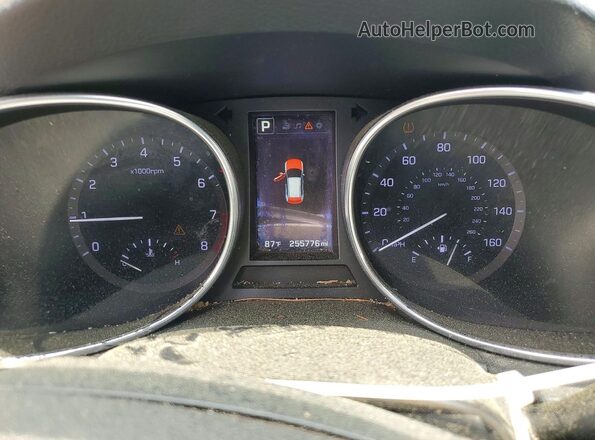 5XYZU4LA6HG415434 2017 HYUNDAI SANTA Gray უკანა სავარძლების ხედი