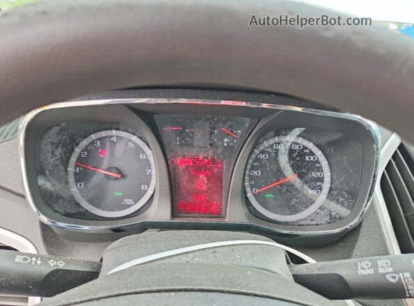 2GKALMEK6G6128438 2016 GMC TERRAIN White Vista de los asientos traseros