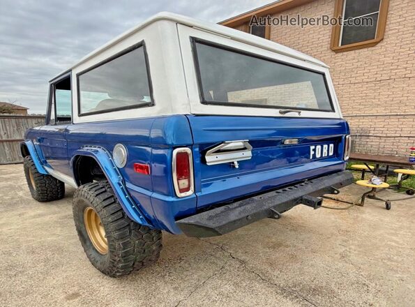 1D37281C0L0 1966 FORD BRONCO Синий Передняя правая четверть