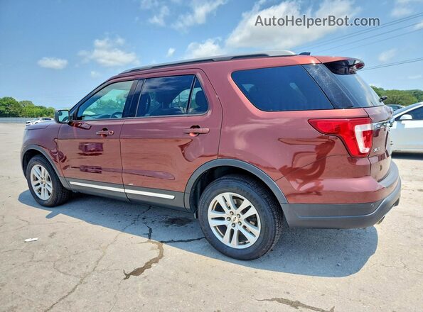 1FM5K8DH8JGA89741 2018 FORD EXPLORER Red უკანა მარჯვენა