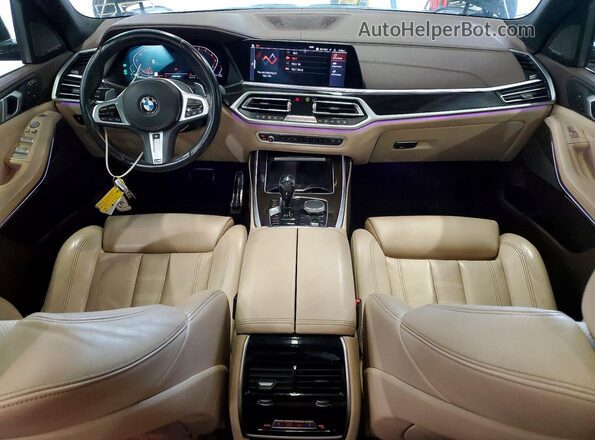 5UXCW2C54KL086153 2019 BMW X7 Black Instrument cluster view