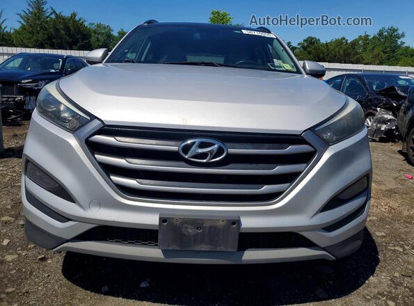 KM8J3CA24JU687311 2018 HYUNDAI TUCSON Silver Widok z tyłu