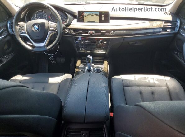5UXKR2C53G0U17493 2016 BMW X5 White Vista del cuadro de instrumentos