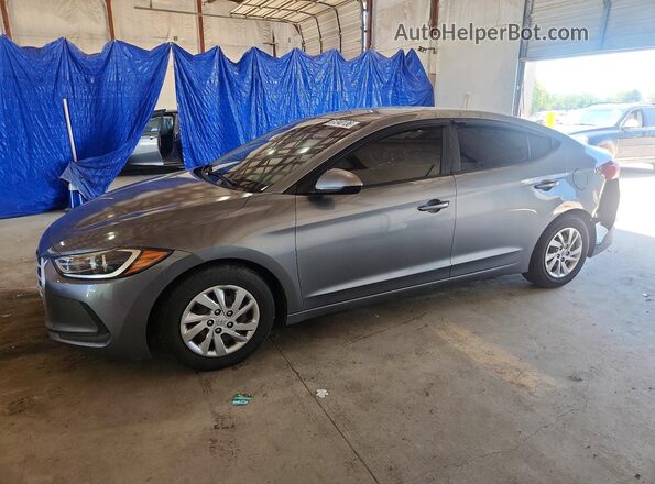 KMHD74LF6JU648159 2018 HYUNDAI ELANTRA Gray Trasero izquierdo