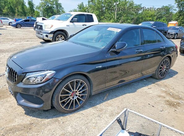 55SWF6EB9HU198109 2017 MERCEDES-BENZ C Black უკანა მარცხენა