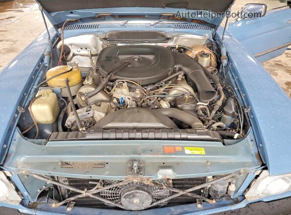 10704412035861 1977 MERCEDES-BENZ 450 Blue Vista del compartimento del motor