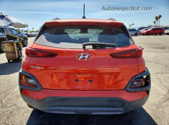 KM8K22AA6KU200782 2019 HYUNDAI KONA Orange წინა სალონის ხედი