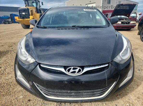 KMHDH4AH6GU592346 2016 HYUNDAI ELANTRA Черный Вид сзади
