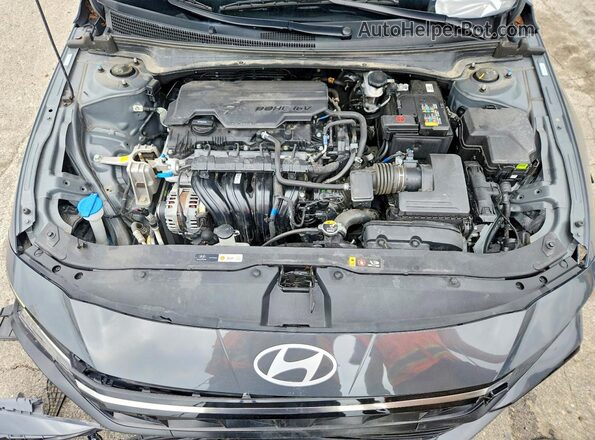 KMHLS4DG1SU948453 2025 HYUNDAI ELANTRA Gray Engine compartment view