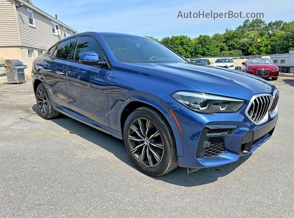5UXCY6C08N9L59277 2022 BMW X6 Black Front view
