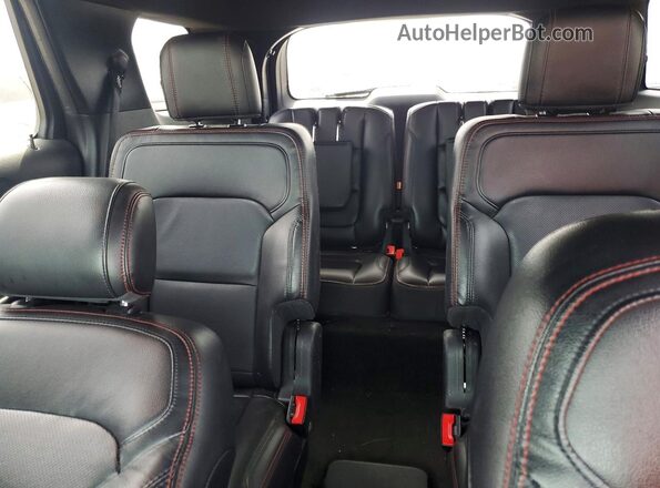 1FM5K8GT6HGD62413 2017 FORD EXPLORER Black უკანა სალონის ხედი