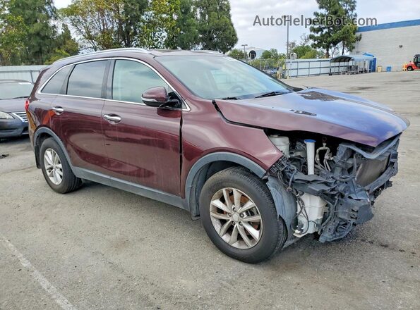 5XYPG4A38HG280797 2017 KIA SORENTO Burgundy Widok z przodu