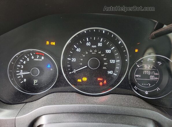 3CZRU5H74GM719246 2016 HONDA HR-V Gray უკანა სავარძლების ხედი