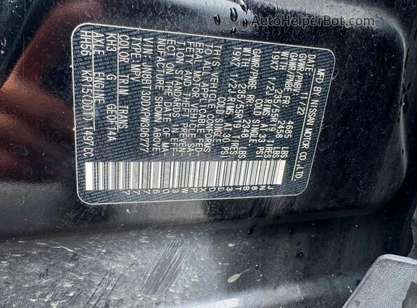 JN8BT3DDXPW306777 2023 NISSAN ROGUE Black Rear interior view