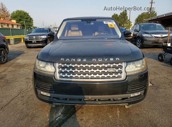 SALGS2EF2GA306177 2016 LAND ROVER RANGE ROVER Black უკანა ხედი