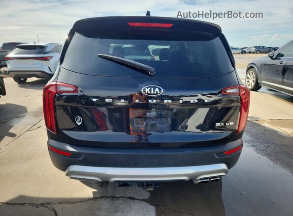 5XYP54HC8LG074450 2020 KIA TELLURIDE Черный Вид салона спереди