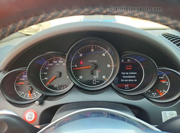 WP1AF2A28GLA40512 2016 PORSCHE CAYENNE Gray Հետևի նստատեղերի տեսք
