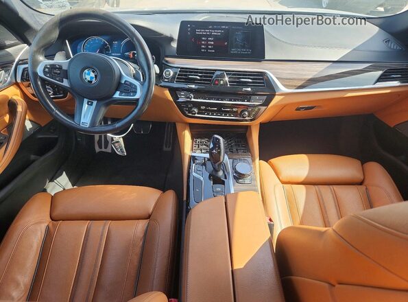 WBAJB9C5XJB035786 2018 BMW M5 Blue Widok zestawu wskaźników