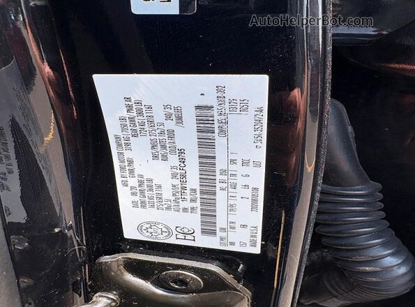 1FTFW1E58LFC49795 2020 FORD F150 Black Սալոնի հետևի տեսք